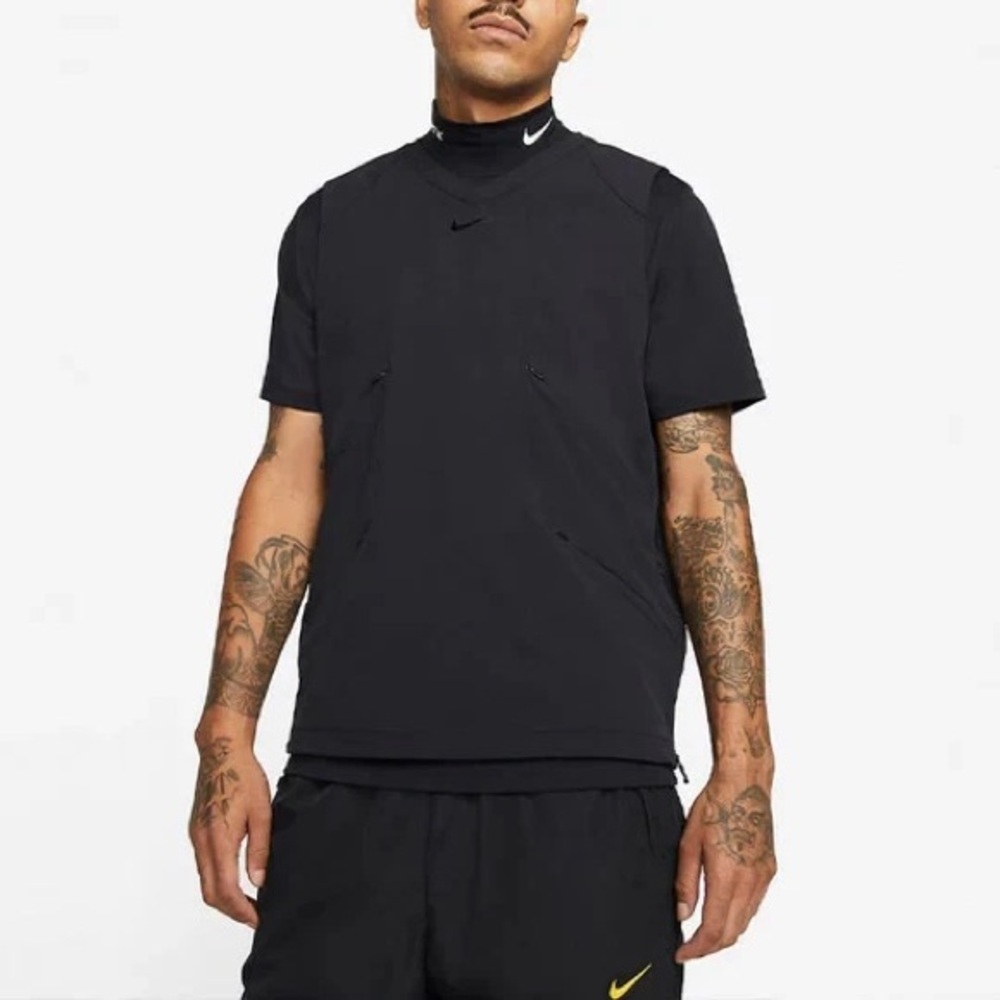 Nike x Drake NOCTA Golf Vest Black Mens Size Medium NWOT